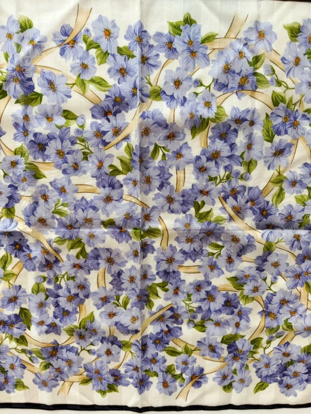 NWT Yves Saint Laurent Floral Cotton Scarf